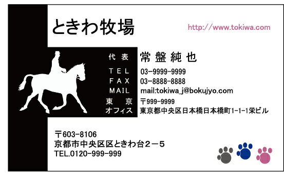 名刺印刷片面フルカラー横型名刺作成100枚クリックポスト発送【送料無料】