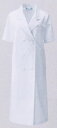 白衣 【即日出荷可】女性ドクター診察衣ダブル型白衣（半袖）127-30【】