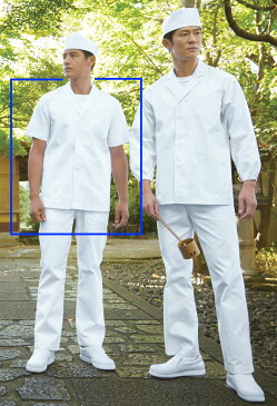 白衣 【即日発送可】男性用、男子調理衣白衣 衿付き半袖 O-157対応耐久抗菌加工繊維使用 和食 割烹 料亭 料理 レストラン 鮨 寿司 サービス キッチン そば 蕎麦 そば打ち S〜6L 大きいサイズ 312-30【82300202P】