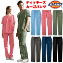 Dickiesディッキーズ　カーゴパンツ　スクラブ白衣用パンツ ストレート 男女兼用 ストレッチ ウエストひも入り SS~4L ピンク ブルー ベ..