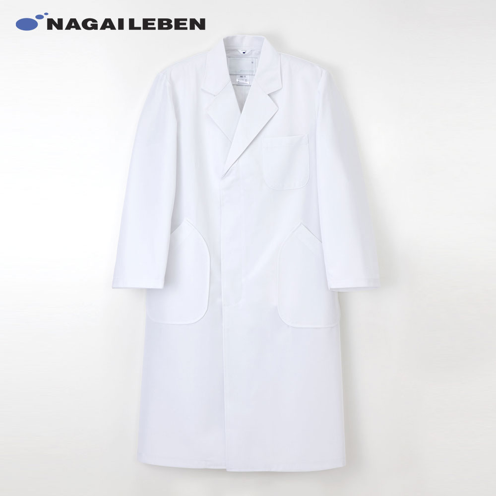 白衣 ニット素材の男性用ドクター診察衣白衣シングル型男性 男子 メンズ 白衣 実験衣 医師用白衣 薬剤師 実習衣 ドクター ジャケット 理科の先生の白衣 栄養士...