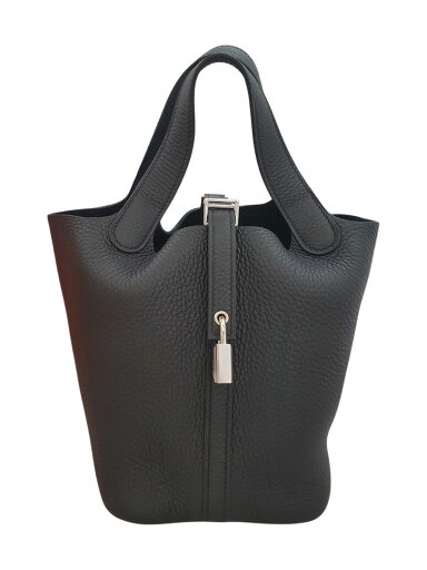 【新品】エルメス HERMES ハンドバッグ ピコタンロックPM トリヨン ノワール W刻印 SV金具 【新品】エルメス HERMES ハンドバッグ ピコタンロックPM トリヨン ノワール W刻印 SV金具