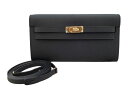 【新品】エルメス HERMES ケリーウォレットtogo エプソン ノワール G金具
