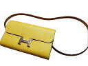 【新品・入手困難】エルメス HERMES コンスタンスロング ウォレット エプソン ジョーヌナプル