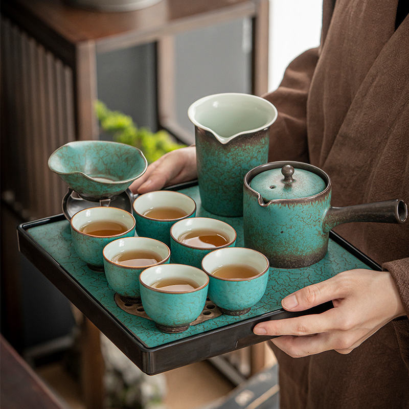 1000円OFFクーポン 茶器セット 茶器揃 茶芸 陶器 収納バッグ付き 茶器揃 カンフー茶 コンパクト ティーポット 携帯式 軽量 通勤 お出かけ用茶器セット 贈り物 来客 事務室用 旅行 アウトドア先…