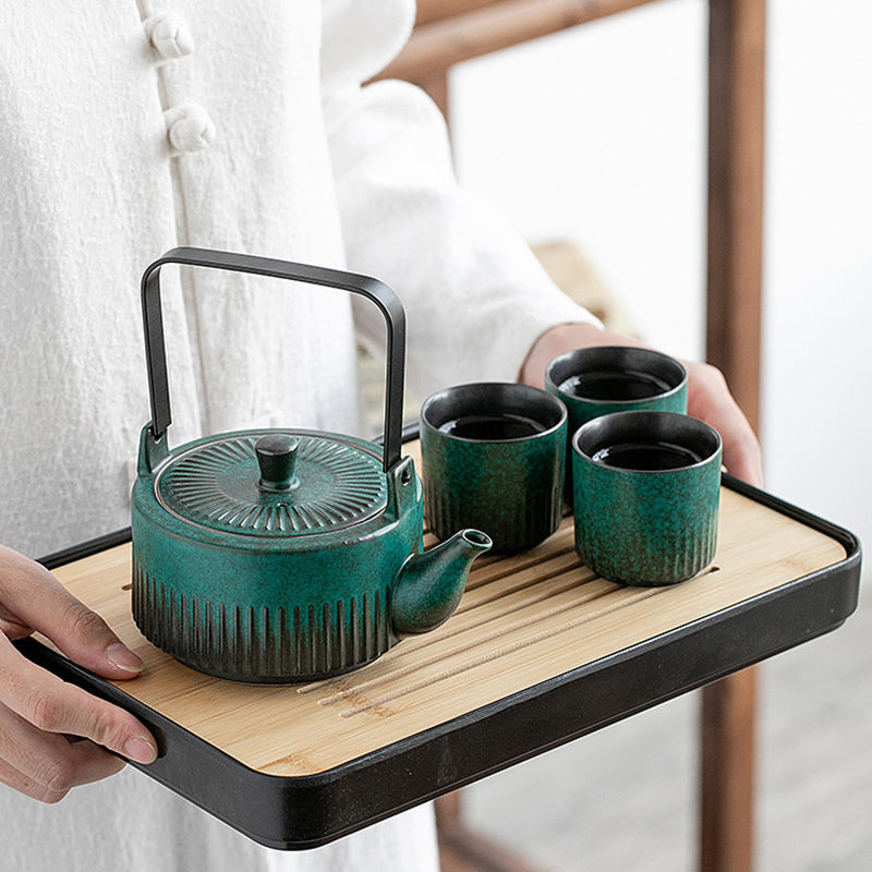 500円OFFクーポン 蓋付茶器セット 茶器セット 急須 茶こし付き 湯呑み 陶器 結婚 出産 内祝い 引き出物 金婚式 誕生日プレゼント 還暦祝い 古希 喜寿 米寿 退職 定年 プレゼント お祝い お返し お礼 令和 両親 父 母 男性 女性茶器セットです OceanMap