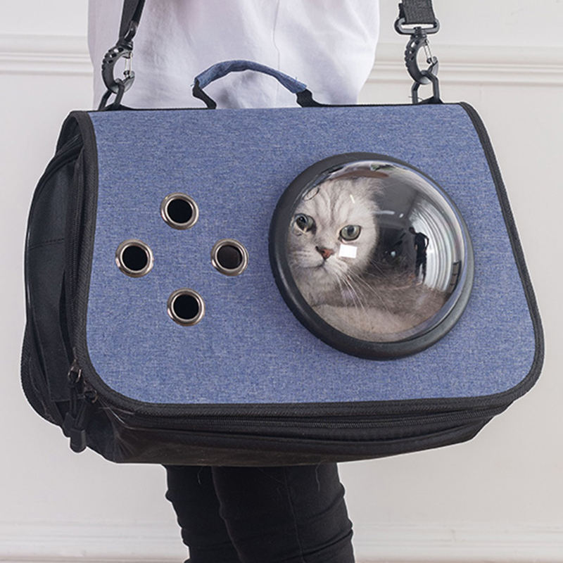 300円OFFクーポン ペットキャリーバッグ 手提げ ショルダー 宇宙船カプセル型 折りたたみ 猫用 小型犬用 通気性 臭気がない 引っ掻き傷に強い 車載 ドライブ キャンピング 旅 通院 災害避難用 ペットバッグ マット付き 撥水通気 洗い簡単 犬猫兼用 OceanMap