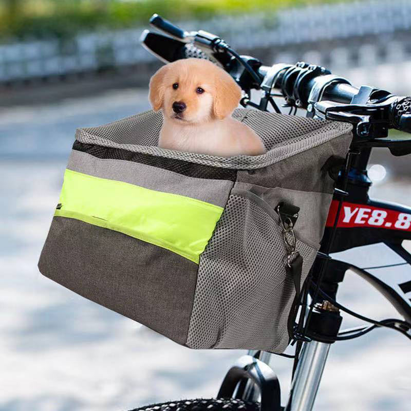 自転車用 犬 猫 ペットキャリー バッグ 超小型犬 小型犬 うさぎ ペット用 キャリー バッグ ペットショルダーバッグ 自転車アウトドア 脱着式 折りたたみ 自転車カゴ ショッピング 通勤 キャンプ アウトドア OceanMap