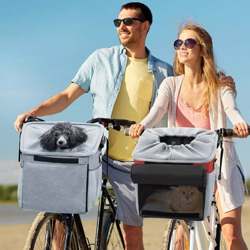 ペットキャリー バッグ 自転車バスケット 折りたたみカゴ 取り付け簡単 脱着式 多目的 自転車用ハンドルカゴ うさぎ 超小型犬 小型犬 猫用品 ペット用 ショッピング 通勤 キャンプ アウトドア向け おでかけ用品 OceanMap