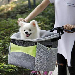 自転車 カゴ 前 犬用 キャリー チワワ 小型犬 犬 ペット キャリーバッグ ペットキャリー 脱着式 バッグ おしゃれ 移動 通勤 キャンプ アウトドア 多目的 車 犬 猫 小型犬 折りたたみ 取り付け簡単 自転車前カゴ OceanMap