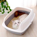 表地素材：プラスチック内部素材：プラスチックサイズ：51*38*19cm 56*42*24cm。大型猫ちゃんでも広々と使用できるサイズ。トイレ内での方向転換がしやすく、排泄の失敗も軽減することができます、大型猫や多頭飼いの方にピッタリ。フレーム付き猫用トイレは側面が高く、飛沫防止ガードを作り、猫砂のこぼれを減らしながら猫のプライバシーも確保します。高さのあるフレームが追加されたため、猫砂がトレイから飛び出すのを防ぎます。シンプルな構造でお手入れもラクラク！丸洗い出来ていつでも清潔。毎日使うものだから、いつも清潔にしておきたいのがトイレです。洗った後は、完全に乾かしてからご利用下さい。通気性、臭いものがすぐ発散できるため、いつも猫トイレの衛生を保てる。オープントップのペット用トイレトレイを使用すると、猫の行動を簡単に監視し、掃除時間を追跡し、空気循環を増やすことができます。入口高さを低く抑えて猫ちゃんの出入りしやすさに配慮した"猫ちゃん想い設計"。サイドオープンドアデザインのオープンキティトイレ、子猫や短足の猫も簡単に出入りできます。 愛しい子ねこに思いやり設計。インテリアに馴染むカラーで、猫と過ごすおしゃれ空間を演出。 シンプルなデザインで置き場所も選ばず愛猫も出入りしやすく使い勝手がとても良さそうです。周りが囲まれているので、落ち着いて排泄できます。 ニオわない、キレイ続く猫用のシステムトイレ 。普段は専用スコップを使ってウンチはそのまま、おしっこは固まったらすくって取り除けばおしまいです。ウンチをした場合は早く取り除いてください。 シンプルな構造で掃除がしやすい。滑らかな内壁、シンプルな構造、お手入れが簡単な子猫用トイレパンを備えた猫用トイレ。移動が簡単で、再利用可能です。 水でさっと洗えるので掃除が楽になり。いつでも清潔に使用できます。洗った後は、完全に乾かしてからご利用下さい。 暖房器具等のそばに置いたり、熱湯をかけたりしない。人やペットのやけど、火災、製品の変形等の恐れがある。 猫トイレをごみに出すときは、お住まいの地域のルールに従う。 ディスプレイとライトの効果によって、物品の実際の色は画像に表示されている色と少し異なる可能性があります。 手動測定のため、2~5 cmの測定偏差を許容してください。ご理解ありがとうございます！ 大きい猫用トイレ 猫砂 自動トイレ用 猫用トイレ 完全密閉 猫用トイレ 可愛い 猫用トイレ本体 シンプルタイプ ライトベージュ 成猫用 上から猫トイレシステムタイプ 猫トイレ おしゃれ 猫用トイレ シート 猫用トイレ 普通トイレ兼用 猫用トイレ 砂飛び散らない 組み立てしやすい ステンレス 猫用トイレ スコップ 猫用トイレ 掃除 猫用トイレ 縦型 コンパクト 大きい猫用トイレ猫トイレ 猫用トイレシート 猫用トイレ本体 猫用トイレマット 猫用トイレ砂 猫用トイレ ドーム 猫用トイレ フルカバー 猫用トイレ カバー 猫用トイレ 猫用トイレ 猫用トイレ本体 掃除簡単 猫用ケージ トイレ付き 脱臭 大容量 大きめの粒 システムトイレ用 猫用けーじトイレ付き 猫用トイレ 黒 猫トイレくずれる砂用 猫用トイレ 猫用けーじトイレ付き 大きめ 猫用トイレ 完全密閉 お出かけ用 猫トイレ ニャンとも清潔トイレ 脱臭 抗菌シート 猫用システムトイレシート システムトイレ用 猫 トイレ 小さめ 成猫用 猫用トイレ 小さめ 猫用トイレ システム 猫用トイレ カバー