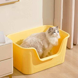 300円OFFクーポン 猫トイレ ネコ 砂 清潔 L 64*45*33cm 猫トイレ ねこトイレ 大型 大きめ ワイド 本体セット 砂飛び散り防止 グレー ねこ ネコ システムトイレ 本体 トイレ ボックス ゆったり 消臭 おしゃれ シンプル ネコのトイレ 洗いやすい 水洗い 丸洗い OceanMap