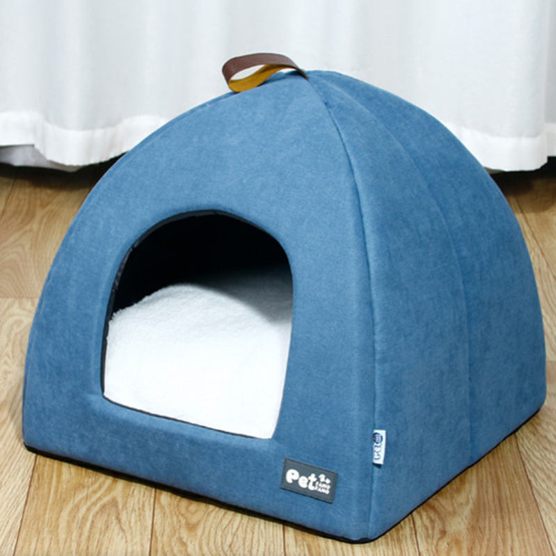 500円OFFクーポン 猫 ベッド 冬 猫ハウス ペット用寝袋 ドーム型 犬小屋 クッション 冬寒さ対策 暖かい 洗える かわいい ペットベッド マット 小型犬 キャットハウス 休憩所 ケージ用 秋冬用 ふわふわ 猫ハウス ペットハウス 猫の家 OceanMap