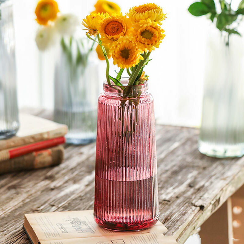 300円OFFクーポン ガラスの花瓶 大 おしゃれ 透明 花器 フラワーベース 19.5cm 大きな花瓶 ガラスベース ガラスボトル アレンジ インテリア 水栽培 生け花 造花 おしゃれ シンプル インテリア 北欧 かびん 花びん インテリア雑貨 リビング 寝室 玄関 書斎 窓辺 OceanMap