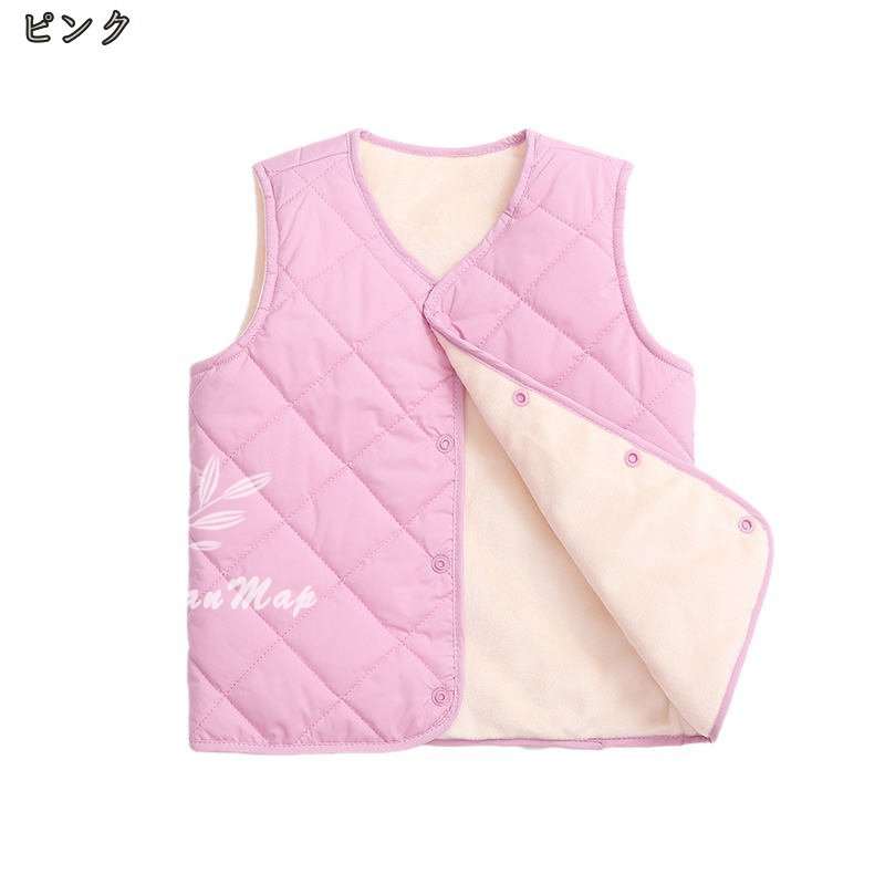 500円OFFクーポン ダウンベスト キッズ ダウンコート 子供服 ベスト 男の子服 男女兼用 中綿コート 冬用 子供 軽い キッズ ジャケット 女の子 ボーイズ ガールズ 防寒 秋冬アウター 前開き ジップアップ 厚手 おしゃれ 保温 防風 OceanMap 3