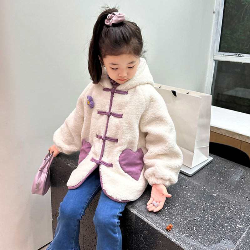 1700円OFFクーポン ハート コート 子供服 女の子 ボアジャケット ボアブルゾン 防寒 フリースジャケット ふわふわ もこもこ 可愛い 韓国服 冬服 通学 普段着 アウター ショート ボアコート ジップアップ 着脱便利 フリースジャケット 花付き OceanMap