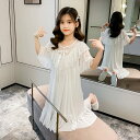 500円OFFクーポン [QSSNY]子供服 姫系 ルームウェア ワンピース パジャマ 女の子 キッズ 子ども 半袖 春 夏 秋 レース ゆったり ソフト 快適 柔らかい 可愛い ネグリジェ 部屋着 寝間着 寝巻き 普段着 子供の日 ワンピースパジャマ ナイトウェア OceanMap