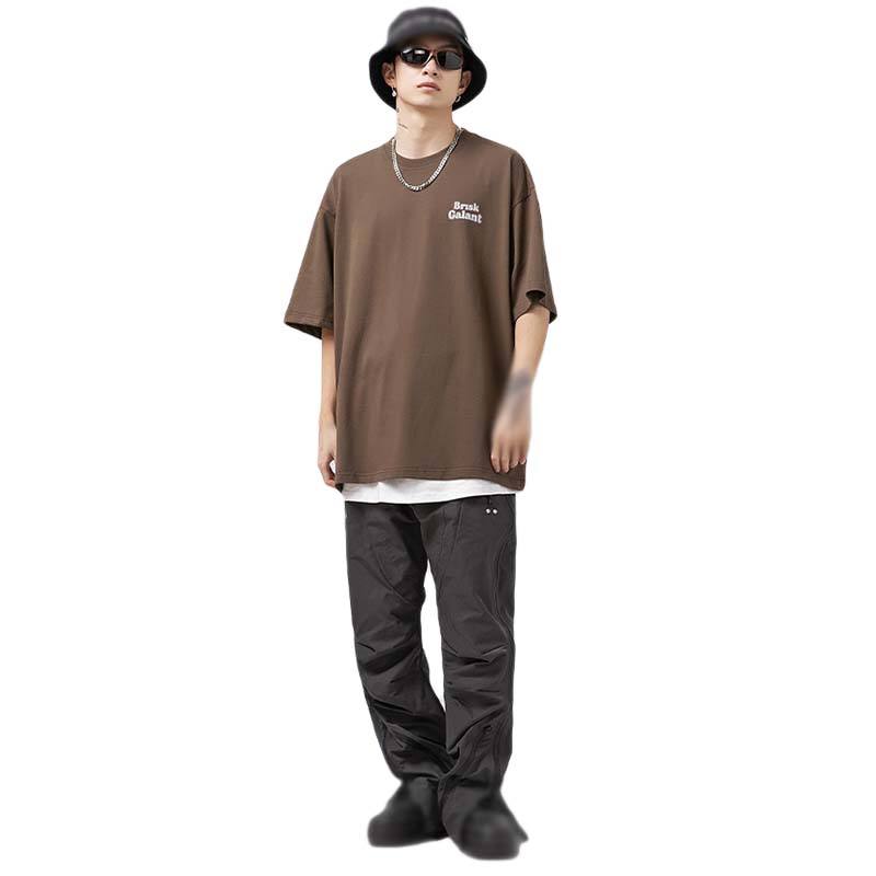 300円OFFクーポン tシャツ メンズ 半袖 おおきいサイズ 夏服 メンズ ゆったり ボーダー ビックシルエット クルーネック 総柄 プリント おしゃれ カジュアル 丸襟 五分袖 春 誕生日プレゼント カジュアル 30代 40代 20代 おしゃれ トップス OceanMap