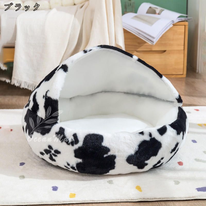 300円OFFクーポン 犬 猫 ベッド ペットベッド ドーム ハウス マット ペットベッド 冬 折りたたみ クッション付き 猫ハウス 犬ハウス 室内用 洗える 毛がつかない 猫用ケージ 可愛い おしゃれ ドーム型 ペットハウス お昼寝 小型犬 中型犬用 ペットソファー OceanMap 3