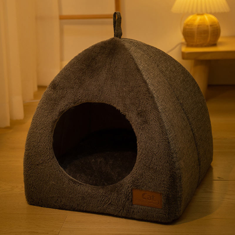 800円OFFクーポン 犬 猫 ハウス 犬 ベッド 猫 ベッド 冬 ドーム型 ペットベッド ドーム 犬小屋 猫小屋 小型犬 多用途 2way キャットハウス 小動物用 ふかふか モコモコ クッション付き 通年 ぐっすり眠れる 犬猫 兼用 寒さ対策 洗える ペット用品 OceanMap