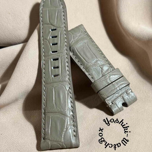 cro-1665 クロコダイル レザー 腕時計 ベルト トープ(マット仕上げ) (ラグ幅26 mm - バックル幅22 mm) cro-1665 クロコダイル レザー 腕時計 ベルト トープ(マット仕上げ) (ラグ幅26 mm - バックル幅22 mm)