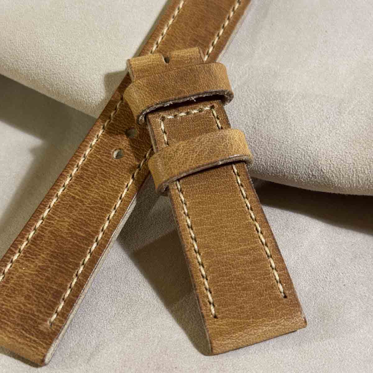 HORWEEN （ホーウィン）ダービー（牛革） / ナチュラル腕時計ベルト