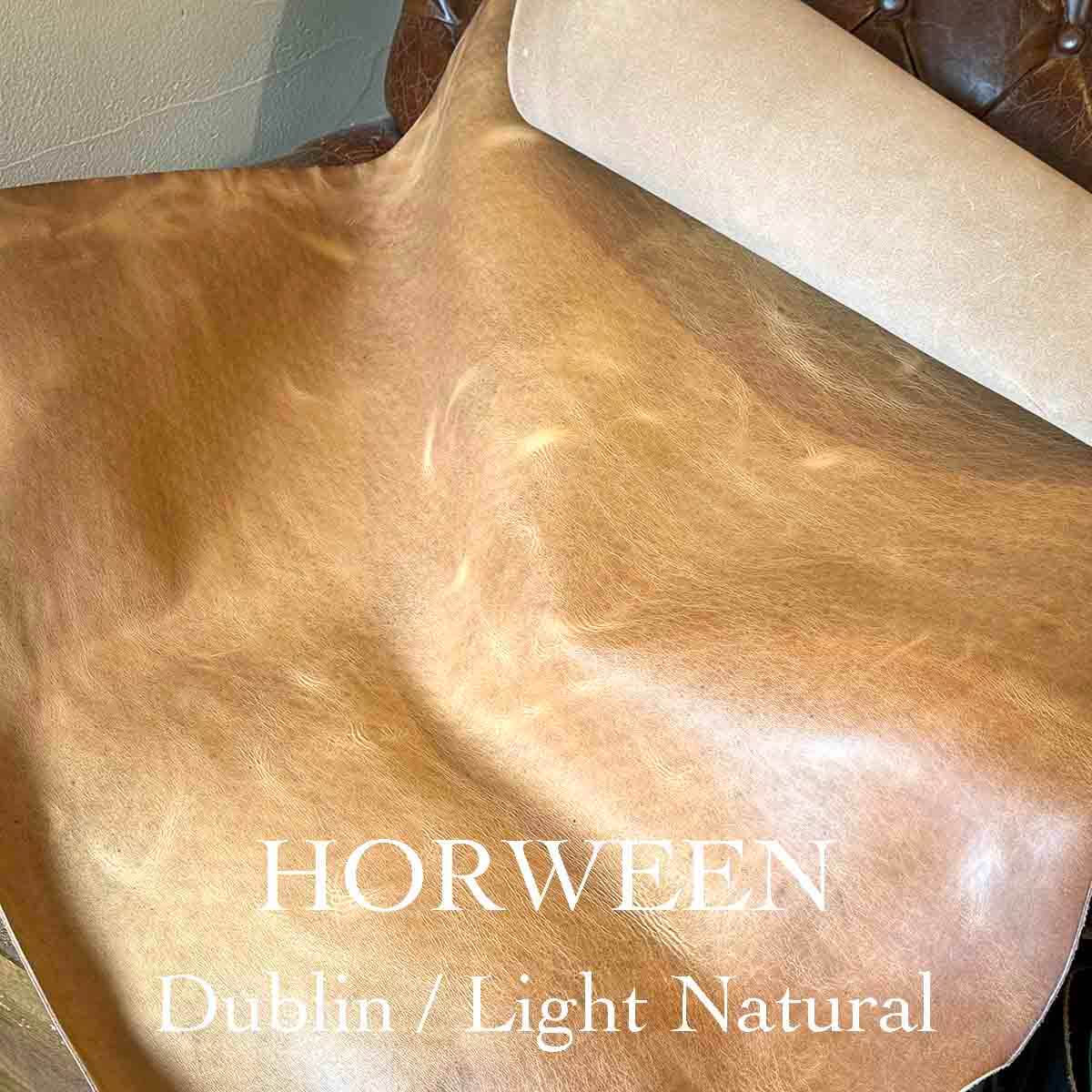 HORWEEN （ホーウィン）ダブリン（牛革） / ライトナチュラル※6時側の長さ、ラグ幅、その他項目の選択をお願いします。（ラグ幅26mm~ラグ幅18mm)※受注生産になります。（納期5日～7日）