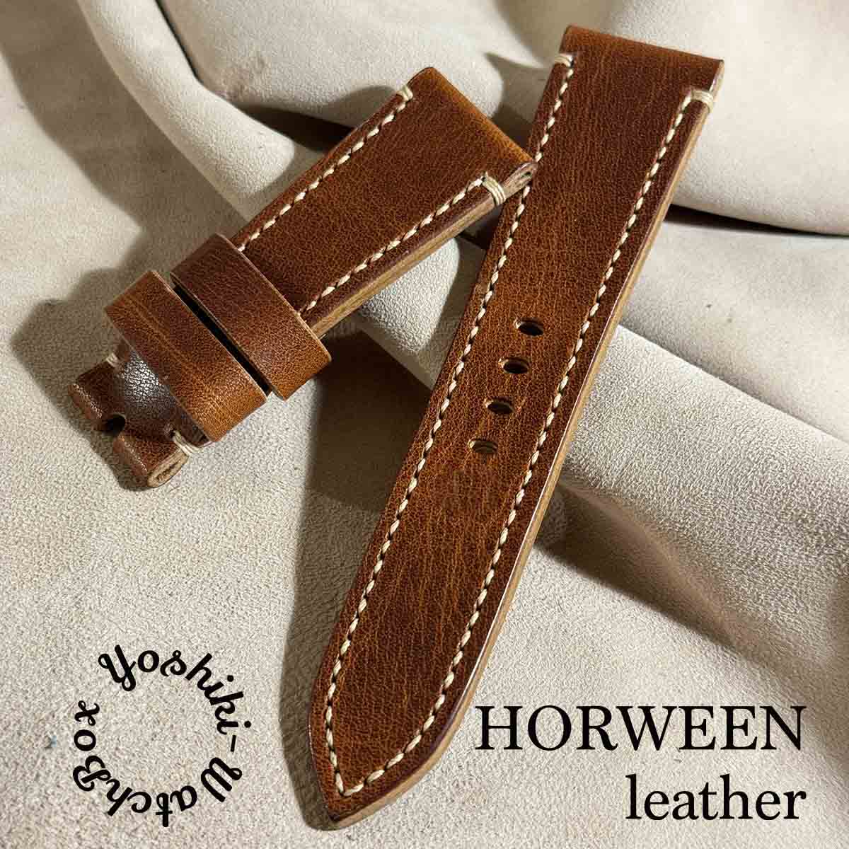 HORWEEN （ホーウィン）ダービー（牛革） / オールドイングリッシュ※6時側の長さ、ラグ幅、その他項目の選択をお願いします。（ラグ幅26mm~ラグ幅18mm)※受注生産になります。（納期5日～7日）