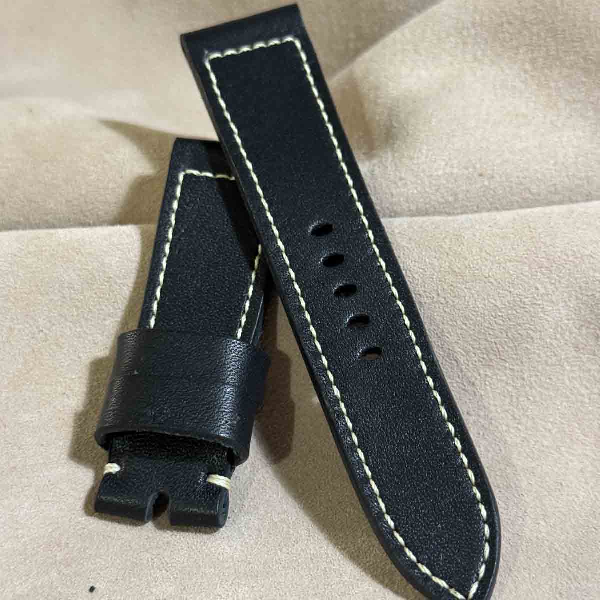 HORWEEN エセックス（牛革） ブラック腕時計ベルト