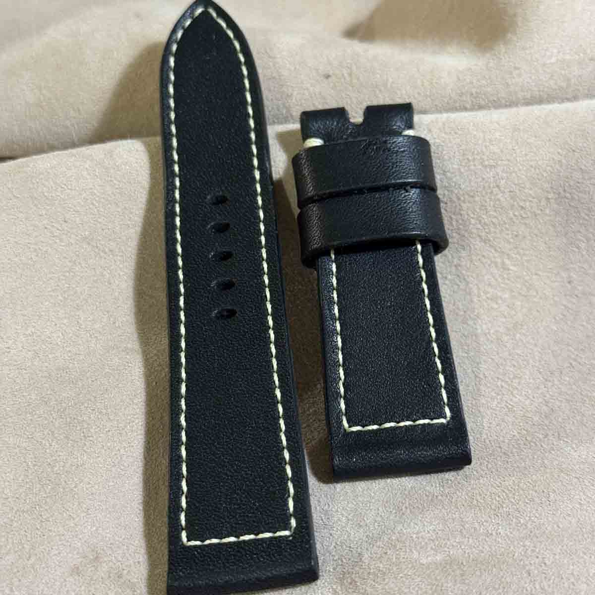 HORWEEN エセックス（牛革） ブラック腕時計ベルト