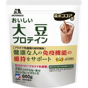 【森永製菓 おいしい大豆プロテイン プラズマ乳酸菌入りの商品詳細】 ●1杯(20g)で大豆タンパク10gを摂取できます。 ●健康な人の免疫機能の維持をサポートするプラズマ乳酸菌1000億個配合(製品20g当たり) ●プロテインの働きを強めるEルチン配合。 ●鉄6.2mgが摂取できます。 ●森永の技術を活かしたココア味。 【保健機能食品表示】 届出表示：本品には、プラズマ乳酸菌(L.lactisstrainPlasma)が含まれます。プラズマ乳酸菌はPDC(プラズマサイトイド樹状細胞)に働きかけ、健康な人の免疫機能の維持に役立つことが報告されています。 【1日あたりの摂取目安量】 1日1食分(20g) 【召し上がり方】 ・一日摂取目安量：1日1食分(20g)を目安にお召し上がりください。 【品名・名称】 たんぱく食品(プロテインパウダー) 【森永製菓 おいしい大豆プロテイン プラズマ乳酸菌入りの原材料】 大豆たんぱく(国内製造)、ココアパウダー、砂糖、食用油脂、殺菌乳酸菌粉末／炭酸Ca、香料(乳由来)、乳化剤、酵素処理ルチン、甘味料(アスパルテーム・Lフェニルアラニン化合物、スクラロース)、ピロリン酸鉄、ナイアシン、パントテン酸Ca、V.B6、V.B2、V.B1、葉酸、V.D、V.B12 【栄養成分】 1食分(20g)当たり エネルギー：77Kcal、たんぱく質：10.4g、脂質：0.8〜2.3g、炭水化物：5.3g、食塩相当量：0.3g、カルシウム：210mg、鉄：6.2mg、ナイアシン：8.0mg、パントテン酸：2.4mg、ビタミンB1 ：0.46mg、ビタミンB2 ：0.54mg、ビタミンB6 ：0.46mg、ビタミンB12 ：0.8〜3.6μg、ビタミンD：2.4μg、葉酸：80μg 機能性関与成分プラズマ乳酸菌(L. lactis strain Plasma)1000億個 【アレルギー物質】 乳・大豆 【保存方法】 ・高温・多湿を避けて保存してください。 【商品リニュアルについてのご注意】 この商品は予告なくリニューアル・変更・終了する可能性がございます。 リニューアルとなりました際は、予告なくリニューアル後の商品をお送りします。 その際パッケージや説明文とは異なる場合がある商品となりますのでご了承ください。