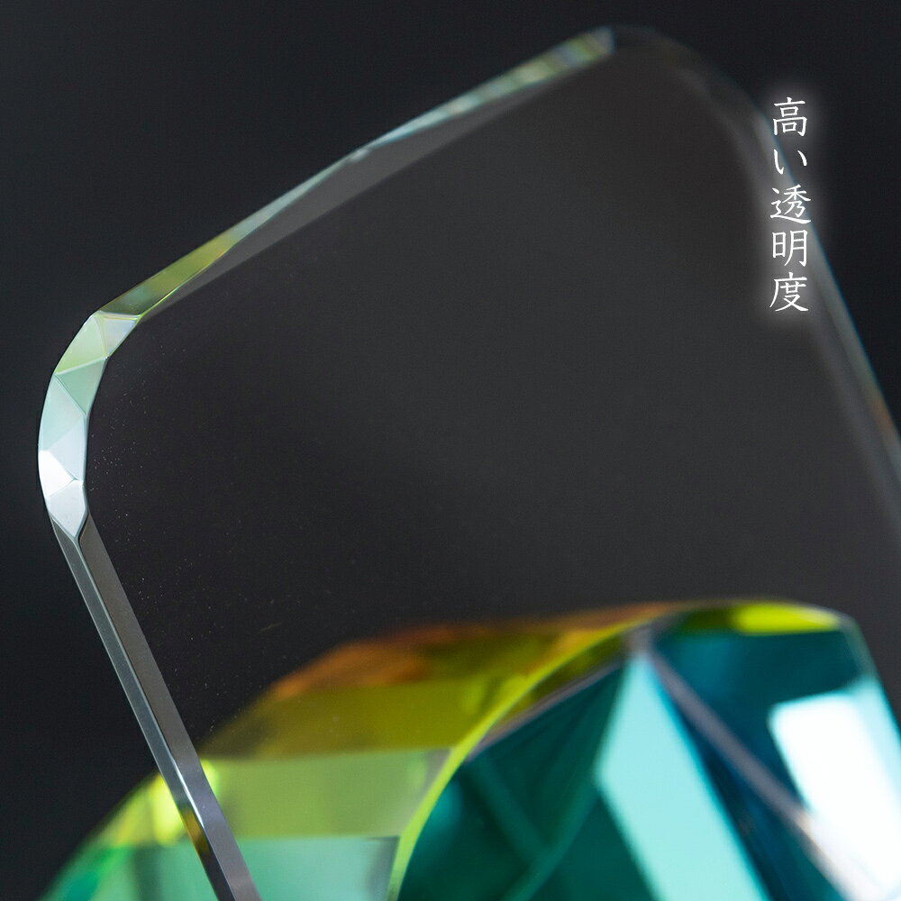 【お盆セールポイント10倍】クリスタル見台 3.0寸 レインボー 過去帳台 低見台 ガラス 多面カット 高級 おしゃれ モダン ミニ 仏具 yoshimaru-10000304 お仏壇のよしまる サンプル画像3