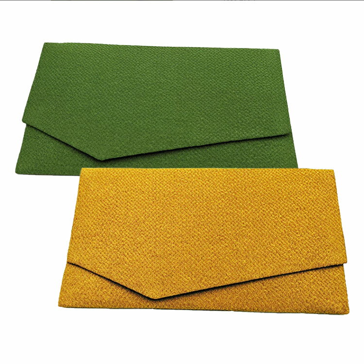 Ceremonial Crepe Cloths - 【新生活応援セールポイント10倍】金封ふくさ 全2種 ちりめん レーヨン グリーン マスタード 黄土色 オレンジ 袱紗 富久紗 化粧箱入り ご祝儀 香典 ギフト プレゼント 数珠入れ 仏具 葬式 葬儀 通夜 法事 法要 冠婚葬祭