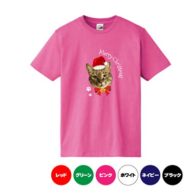 にゃんこと一緒にメリークリスマスTシャツクリスマスTシャツメンズレディースキッズベビー 猫Tシャツ