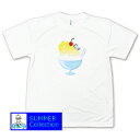 夏Tシャツ ひんやりかき氷 ドライTシャツ【300ACT】キッズレディースメンズ 半袖 大きいサイズ UVカット グラフィックTシャツ 夏休み スイーツ レジャー アウトドア イチゴ 和風 台湾風 かきごおりすと シロップ 密 フルーツ ユニフォーム イベント