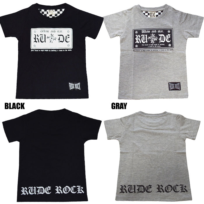 RUDEROCK半袖クルーTシャツ110cm120cm130cm140cm150cm160cm【子供服　キッズ　ジュニア】