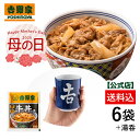 冷凍牛丼の具6袋と吉野家湯呑セット!吉野家のギフト 贈り物 お歳暮 お中元 母の日 父の日 吉野家 牛丼 レンジ対応 冷凍商品 冷凍保存