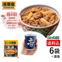 冷凍牛丼の具6袋と吉野家湯呑セット!吉野家のギフト 贈り物 お歳暮 お中元 母の日 父の日 吉野家 牛丼 レンジ対応 冷凍商品 冷凍保存
