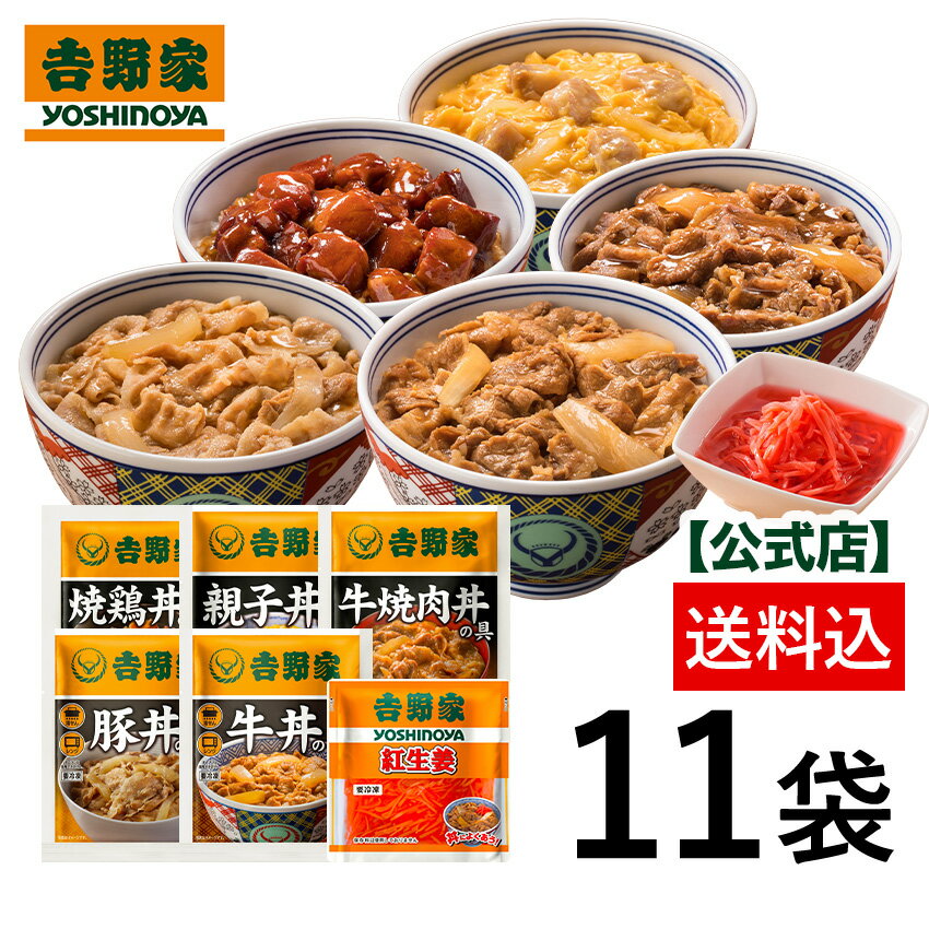 【送料込み】吉野家 大人気6品11袋セット【冷凍】(牛丼2袋