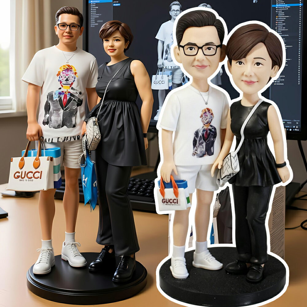 大人気!【AIフィギュア作成 】彼女 彼氏 結婚祝い 新築祝い 手作りオーダー 結婚式 結婚記念日 似顔絵立体化 綿婚式 夫婦 恋人 プレゼント カップルギフト...