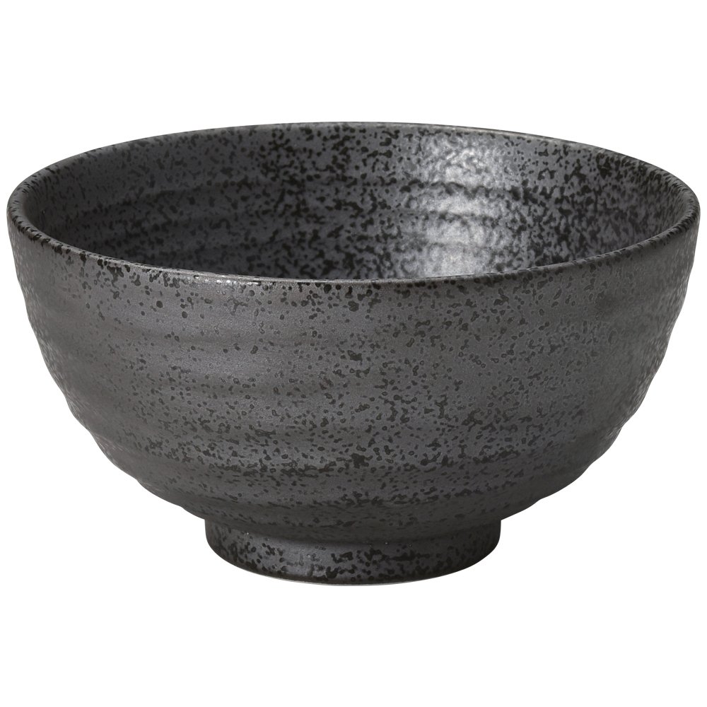 樂天商城 - 日本製 飯碗 黒 φ12.3×6.5cm いぶし黒 六兵衛丸碗 大