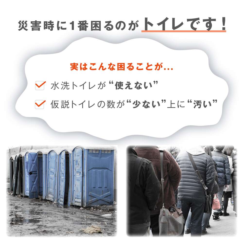 【限定クーポン】非常用 簡易トイレ 防災用 ポ...の紹介画像2