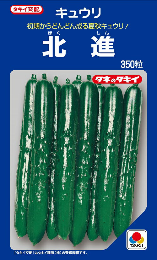 北進 キュウリ 350粒 【きゅうり種】【タキイのタネ】【野菜の種】