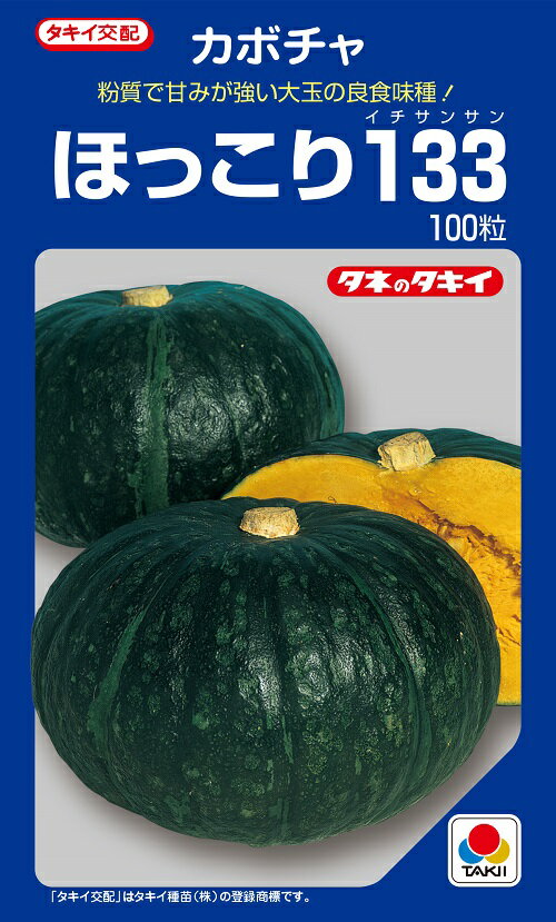 ほっこり133　　100粒　【南瓜の種】【タキイのタネ】【野菜の種】