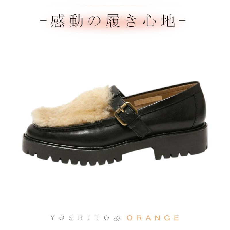 Rakuten - 【期間限定セール・ポイント5倍】ローファー スリッポン 痛くない 本革 靴 レディース フラット 公式 YOSHITO ヨシト よしと OR2702B ローヒール 歩きやすい 走れる 通勤 人気 オフィス ベージュコンビ 外反母趾 幅広 仕事用 ぺたんこ