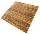 焼杉板のマット(国産杉）幅910×奥行910×厚み15ミリ畳1畳の半分の広さです。