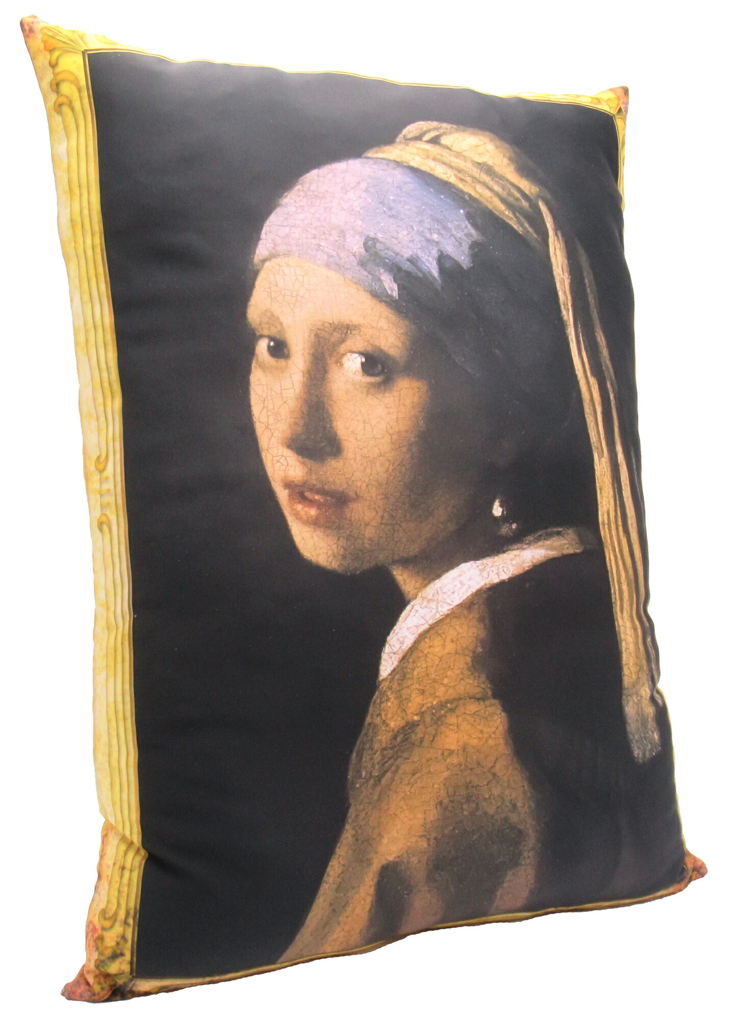 複製画・クッション美術館 フェルメール 真珠の耳飾りの少女 (H63cm×W47.5cm)