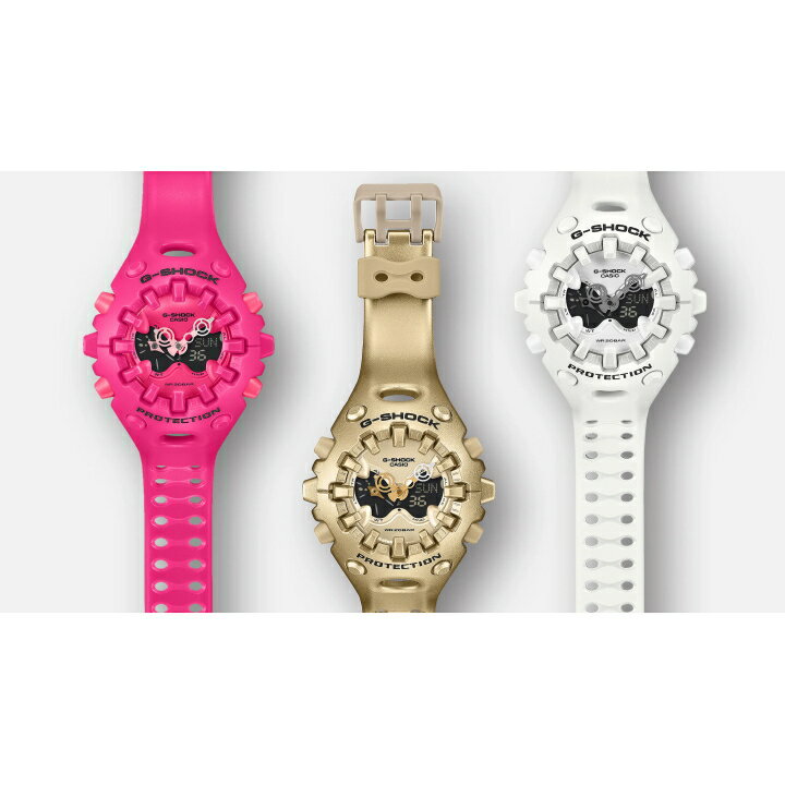 (25年10月17日発売/ご予約) カシオ CASIO G-SHOCK GA-V01A-9AJF ゴールド文字盤 フルオートカレンダー機能付き 20気圧防水 新たな形のG-SHOCH トゲトゲ ユニークなデザイン ショックリリース針