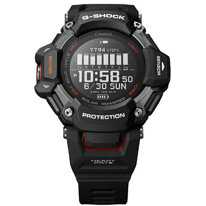 (最強配送)カシオ CASIO G-SHOCK GBD-H2000-1AJR ブラック/レッド メンズ 腕時計 GPS/心拍計測機能付き マルチアクティビティ ソーラーウォッチ 距離・速度・ペース・歩数・高度/気圧、温度・方位計測 トレーニング分析 睡眠分析 血中酸素濃度装】【カシオ祭】