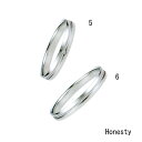 et toi (エトワ) Honesty B046 Pt900 (プラチナ)画像下・ダイヤ無し 【リングサイズ1号~21号】【シンプル】【結婚指輪】【マリッジリング】